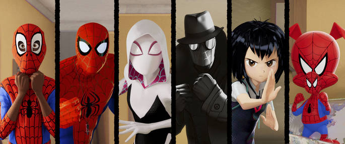 3 Animated Movies - Spider-Man Into the Spider-Verse